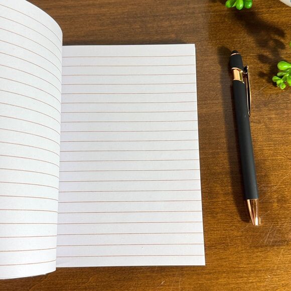 Journal Notebook with Lined Pages 5x7 Tea Books Mushrooms Meditation Gratitude - Picture 2 of 2